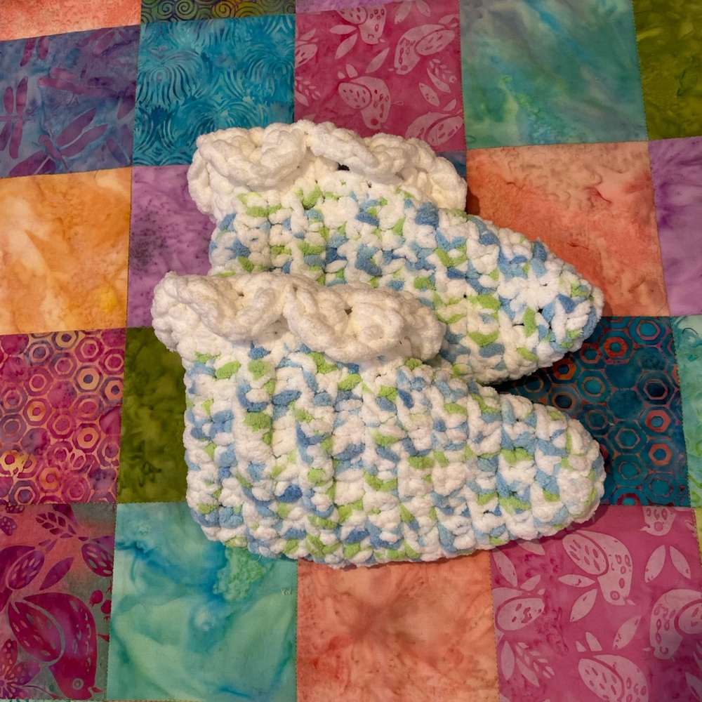 Handmade Crochet Bootie Slippers
